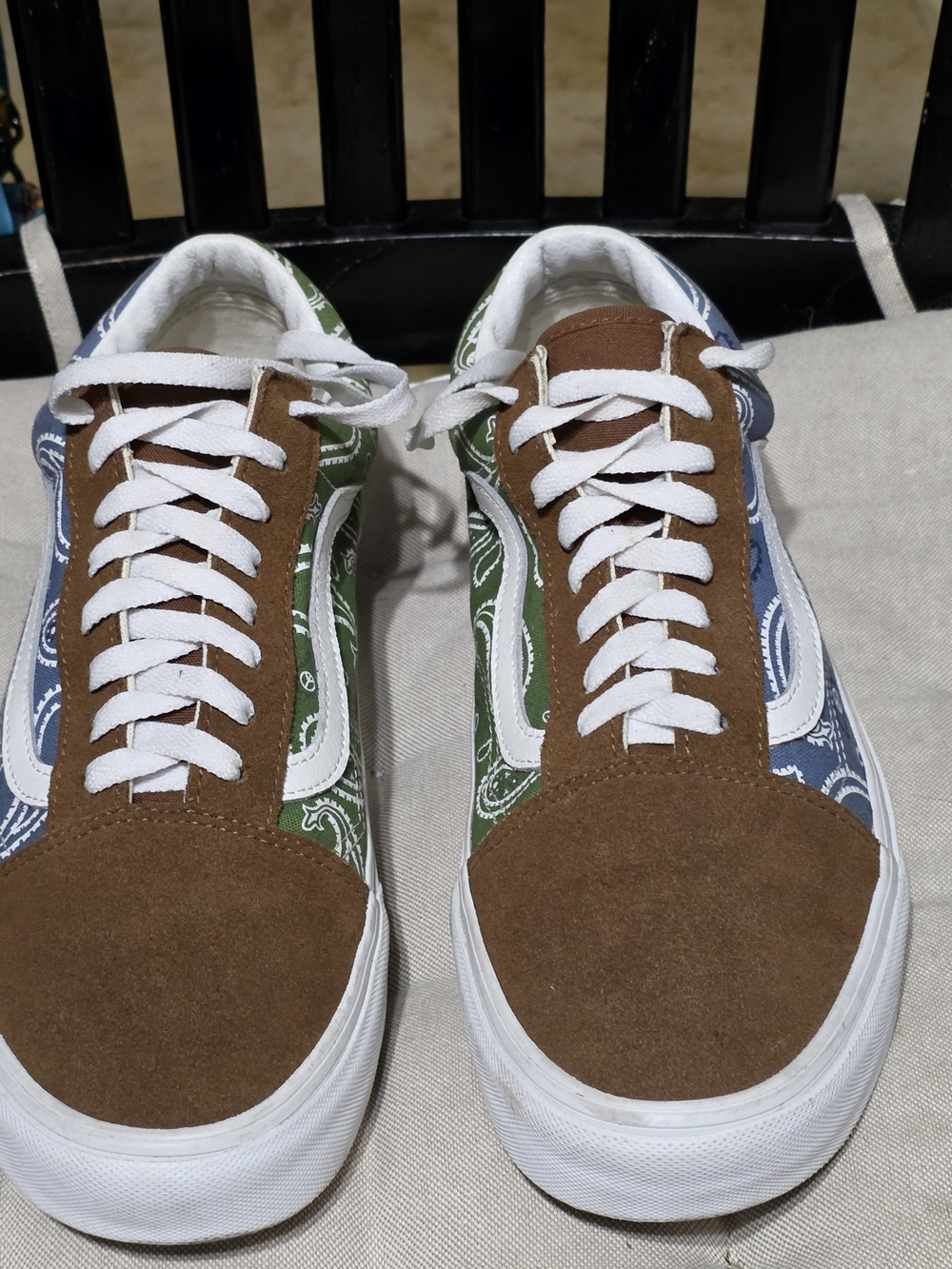 Vans Old Skool Paisley Multi-color Shoes Mens Size 11.5 Great Conditions